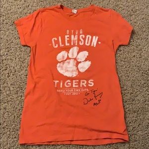 Orange Clemson tigers t shirt